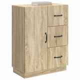 Vidaxl dressoir met lade sonoma eiken 66 x 34,5 x 87 cm bewerkt hout