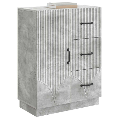 Vidaxl dressoir met lade betongrijs 66 x 34,5 x 87 cm bewerkt hout