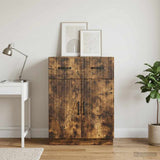 Vidaxl dressoir met lade gerookt eiken 66 x 34,5 x 87 cm bewerkt hout