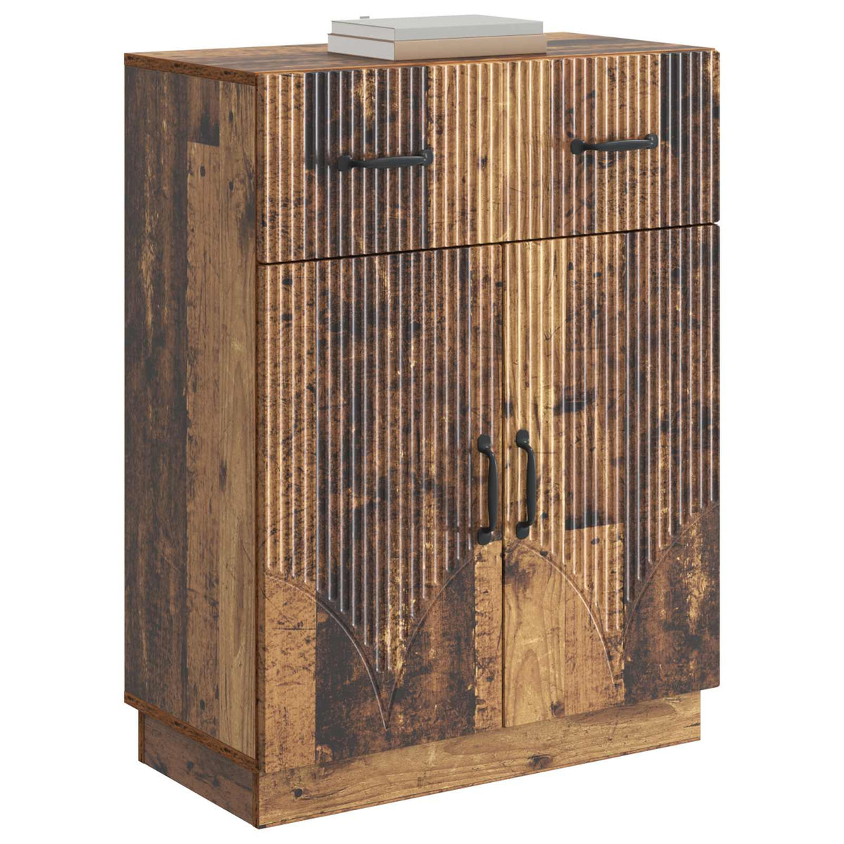 Vidaxl dressoir met lade oud hout 66 x 34,5 x 87 cm bewerkt hout