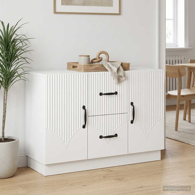 Vidaxl dressoir wit 89 x 34,5 x 57 cm bewerkt hout