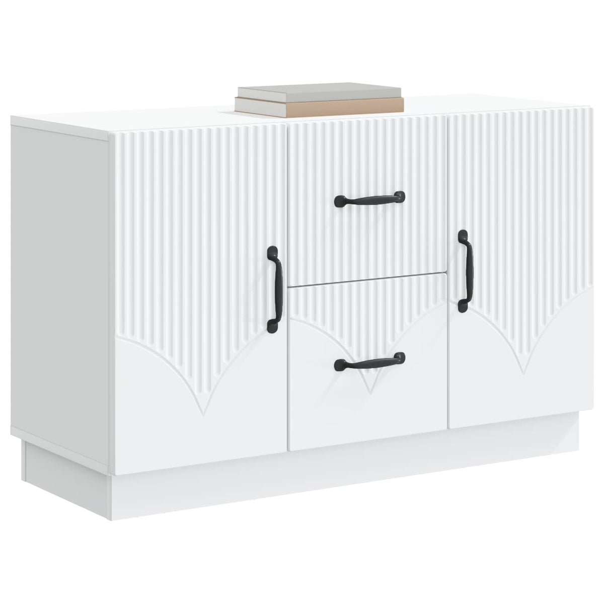 Vidaxl dressoir wit 89 x 34,5 x 57 cm bewerkt hout