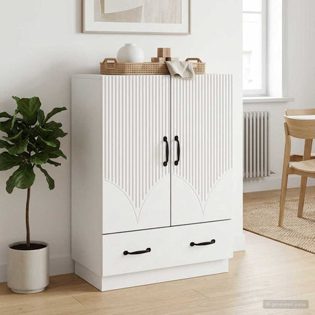Vidaxl dressoir wit 66 x 34,5 x 92 cm bewerkt hout