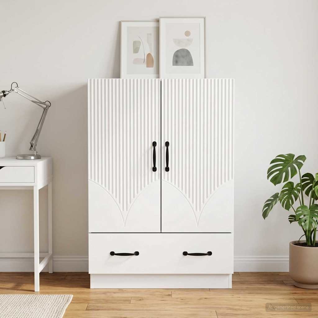 Vidaxl dressoir wit 66 x 34,5 x 92 cm bewerkt hout
