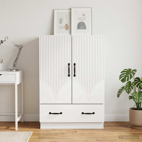Vidaxl dressoir wit 66 x 34,5 x 92 cm bewerkt hout