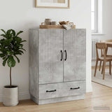 Vidaxl dressoir met lade betongrijs 66 x 34,5 x 92 cm bewerkt hout