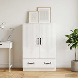 Vidaxl dressoir met lade hoogglans wit 66 x 34,5 x 92 cm bewerkt hout
