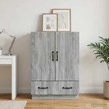 Vidaxl dressoir met lade grijs sonoma 66 x 34,5 x 92 cm bewerkt hout