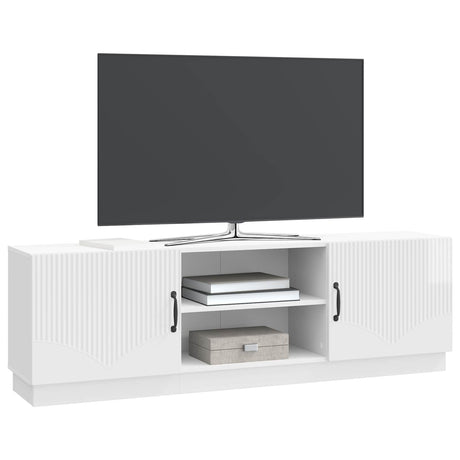 Vidaxl tv-kast hoogglans wit 150 x 31 x 47 cm bewerkt hout