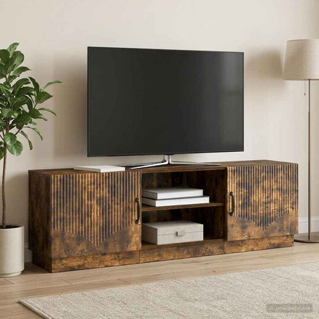 Vidaxl tv-kast gerookt eiken 150 x 31 x 47 cm bewerkt hout