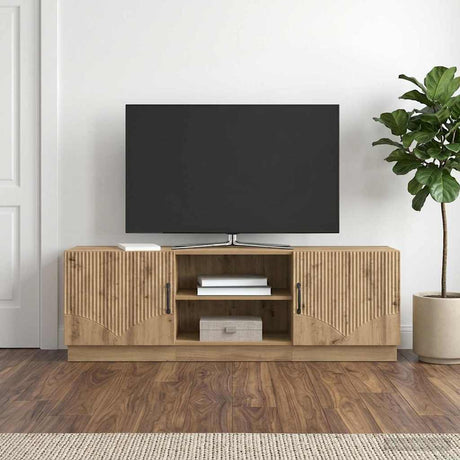 Vidaxl tv-kast 150 x 31 x 47 cm artisanaal eiken bewerkt hout
