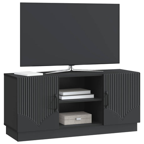 Vidaxl tv-kast 102 x 34,5 x 47 cm zwart bewerkt hout