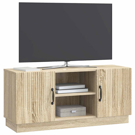 Vidaxl tv-kast 102 x 34,5 x 47 cm sonoma eiken bewerkt hout