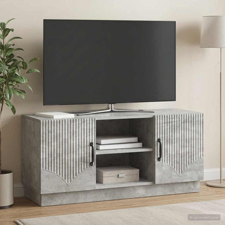 Vidaxl tv-kast 102 x 34,5 x 47 cm betongrijs bewerkt hout
