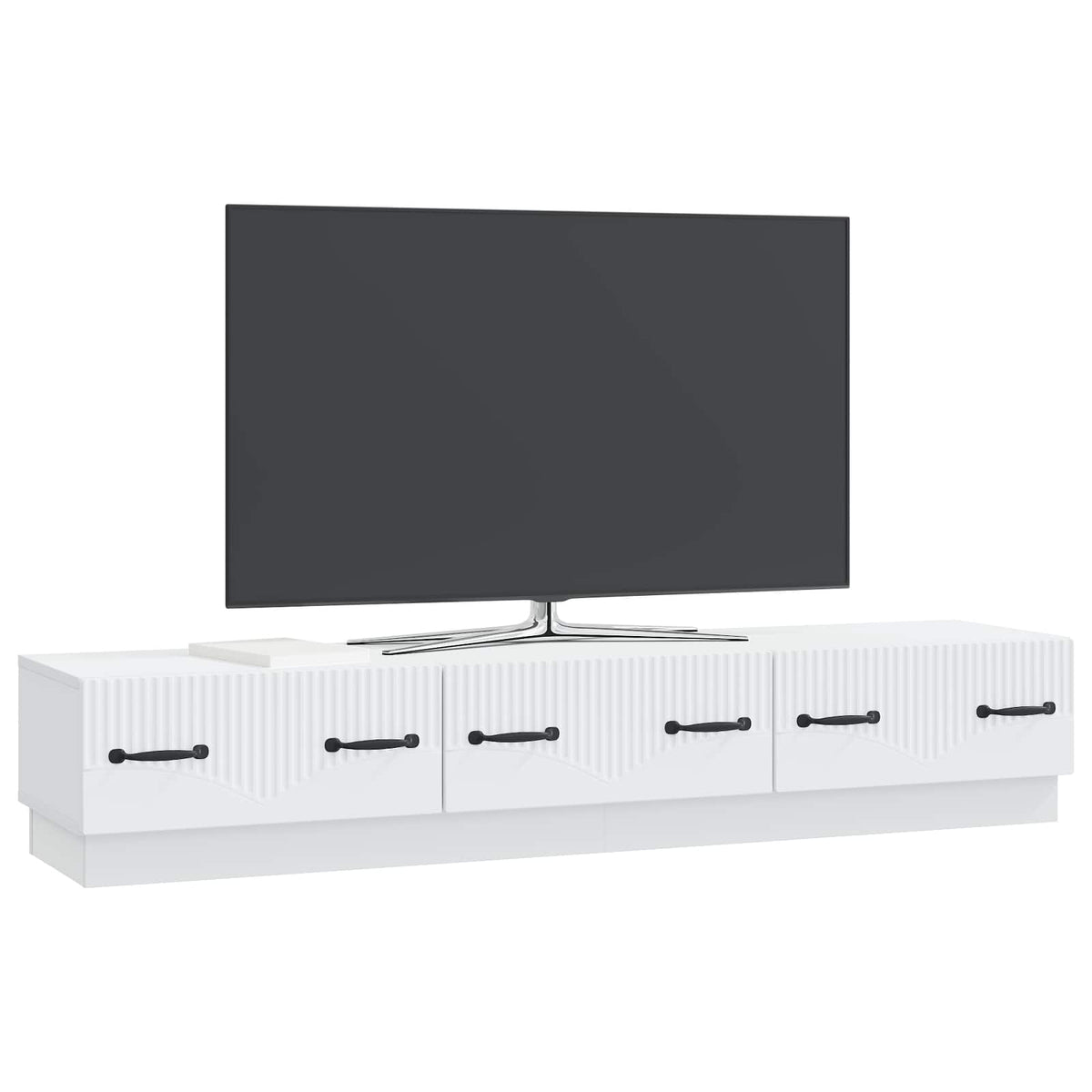 Vidaxl tv-kast met lade wit 147 x 34,5 x 27 cm bewerkt hout