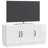 Vidaxl tv-kast hoogglans wit 99 x 34,5 x 47 cm bewerkt hout