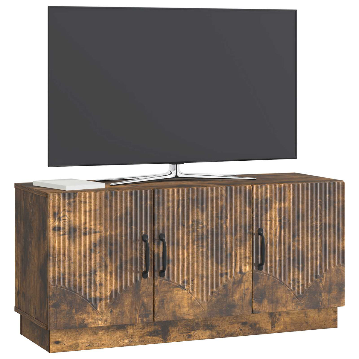 Vidaxl tv-kast gerookt eiken 99 x 34,5 x 47 cm bewerkt hout