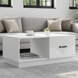 Vidaxl salontafel wit 90 x 50 x 37 cm bewerkt hout