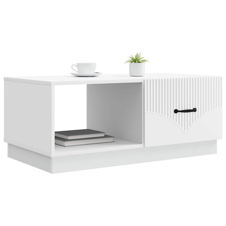 Vidaxl salontafel wit 90 x 50 x 37 cm bewerkt hout