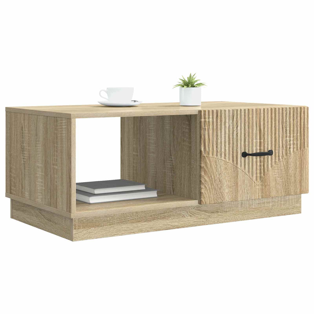 Vidaxl salontafel sonoma eiken 90 x 50 x 37 cm bewerkt hout