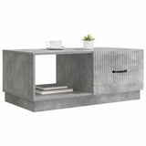 Vidaxl salontafel betongrijs 90 x 50 x 37 cm bewerkt hout