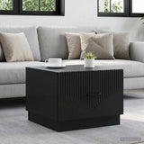 Vidaxl salontafel zwart 49 x 50 x 37 cm bewerkt hout