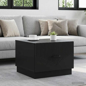 Vidaxl salontafel zwart 49 x 50 x 37 cm bewerkt hout