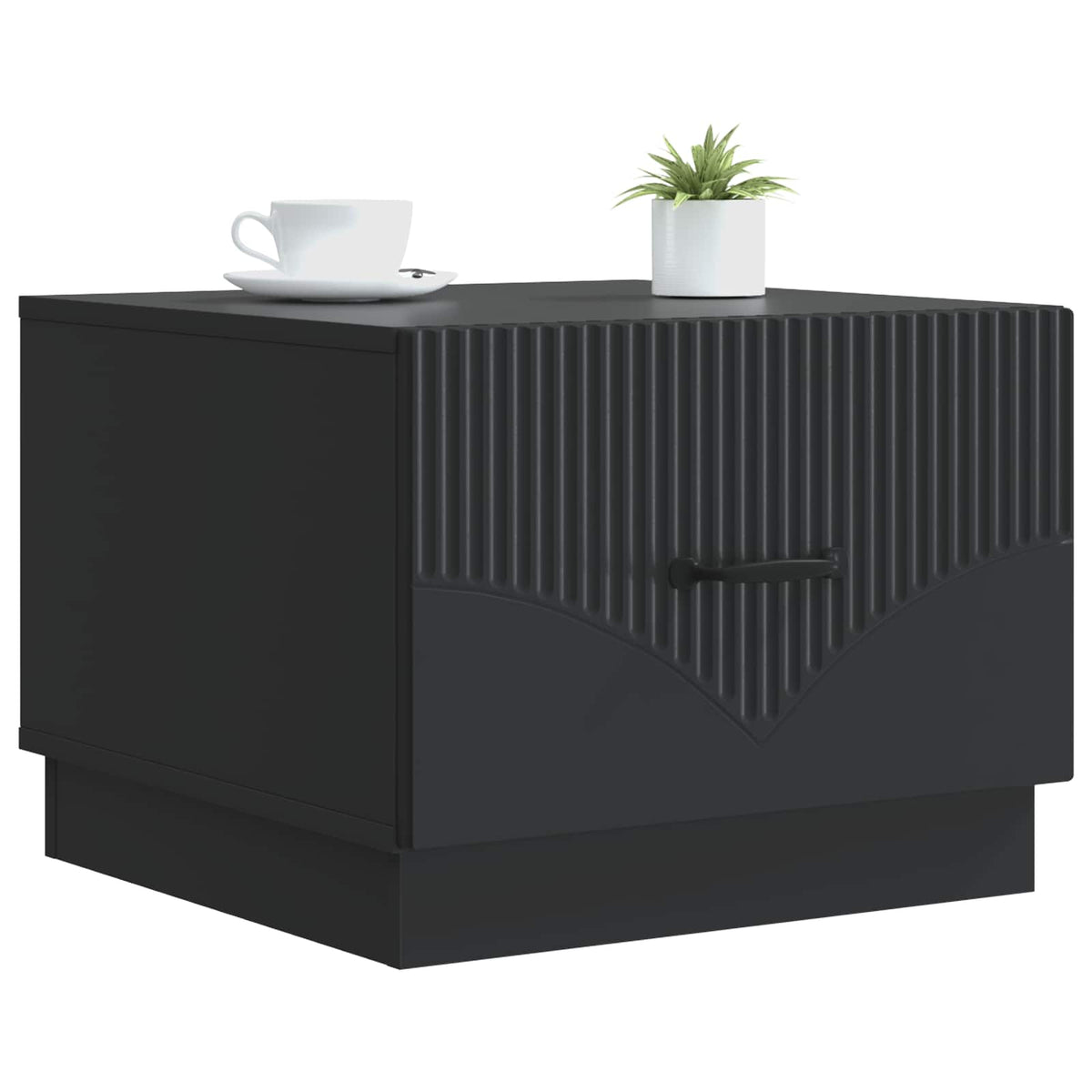 Vidaxl salontafel zwart 49 x 50 x 37 cm bewerkt hout