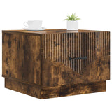 Vidaxl salontafel gerookt eiken 49 x 50 x 37 cm bewerkt hout