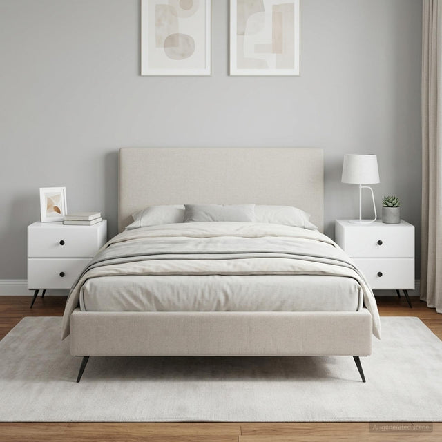 Vidaxl nachtkastje 2 st wit 43 x 34,5 x 47,5 cm bewerkt hout