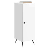 Vidaxl dressoir hoogglans wit 33 x 34,5 x 90 cm bewerkt hout