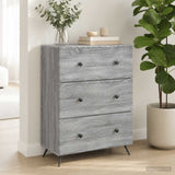 Vidaxl ladenkast 66 x 34,5 x 90 cm bewerkt hout grijs sonoma