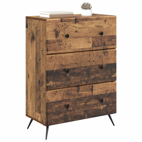 Vidaxl ladenkast 66 x 34,5 x 90 cm bewerkt hout oud hout