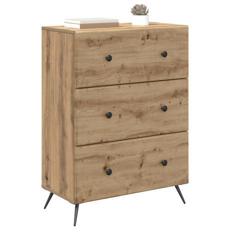 Vidaxl ladenkast 66 x 34,5 x 90 cm bewerkt hout artisanaal eiken