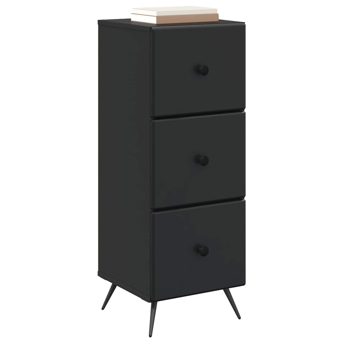 Vidaxl ladenkast zwart 33 x 34,5 x 90 cm bewerkt hout