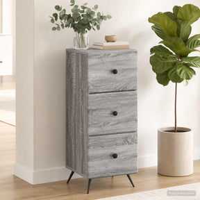 Vidaxl ladenkast grijs sonoma 33 x 34,5 x 90 cm bewerkt hout