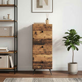 Vidaxl ladenkast oud hout 33 x 34,5 x 90 cm bewerkt hout