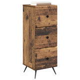 Vidaxl ladenkast oud hout 33 x 34,5 x 90 cm bewerkt hout