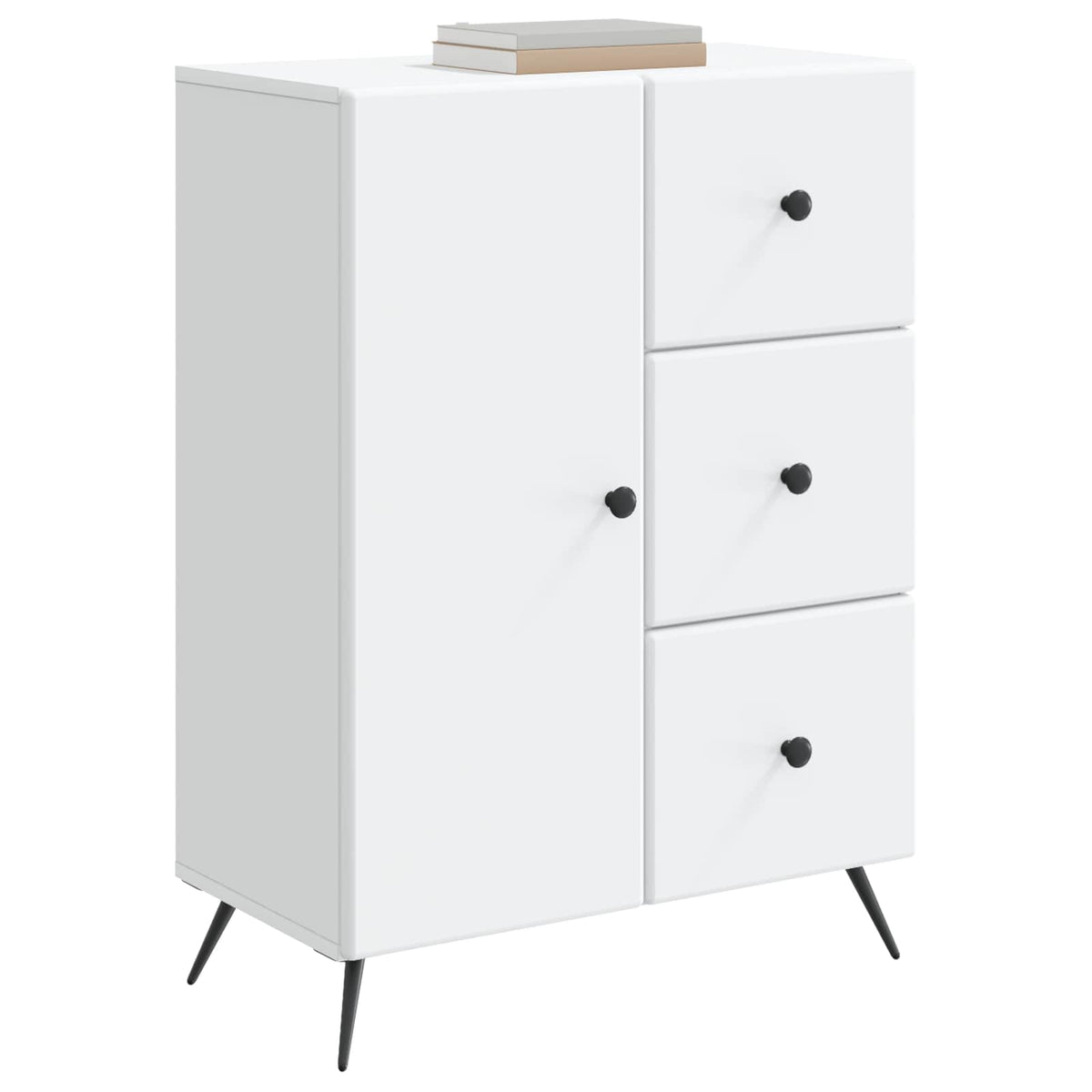 Vidaxl dressoir wit 66 x 34,5 x 90 cm bewerkt hout