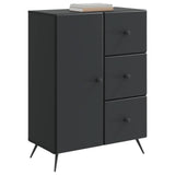 Vidaxl dressoir zwart 66 x 34,5 x 90 cm bewerkt hout