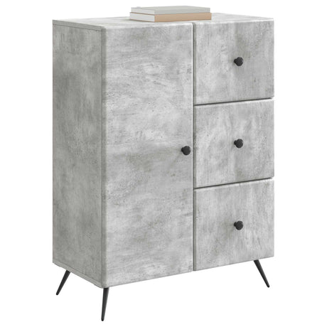 Vidaxl dressoir betongrijs 66 x 34,5 x 90 cm bewerkt hout