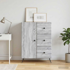 Vidaxl dressoir grijs sonoma 66 x 34,5 x 90 cm bewerkt hout