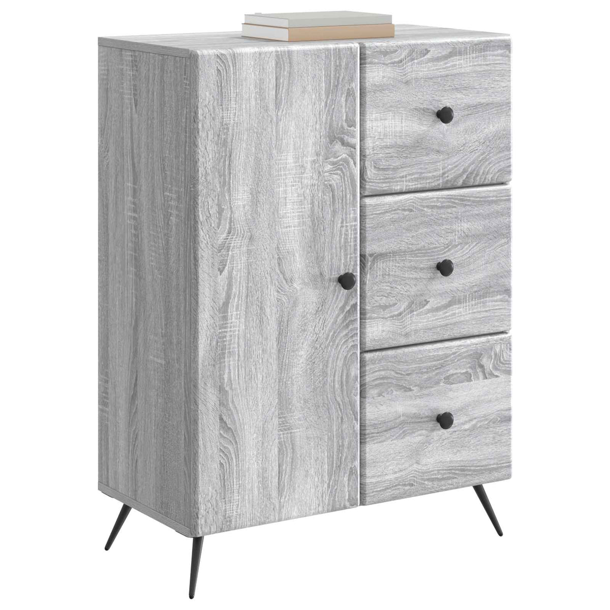 Vidaxl dressoir grijs sonoma 66 x 34,5 x 90 cm bewerkt hout