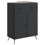 Vidaxl dressoir zwart 66 x 34,5 x 90 cm bewerkt hout