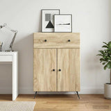Vidaxl dressoir sonoma eiken 66 x 34,5 x 90 cm bewerkt hout
