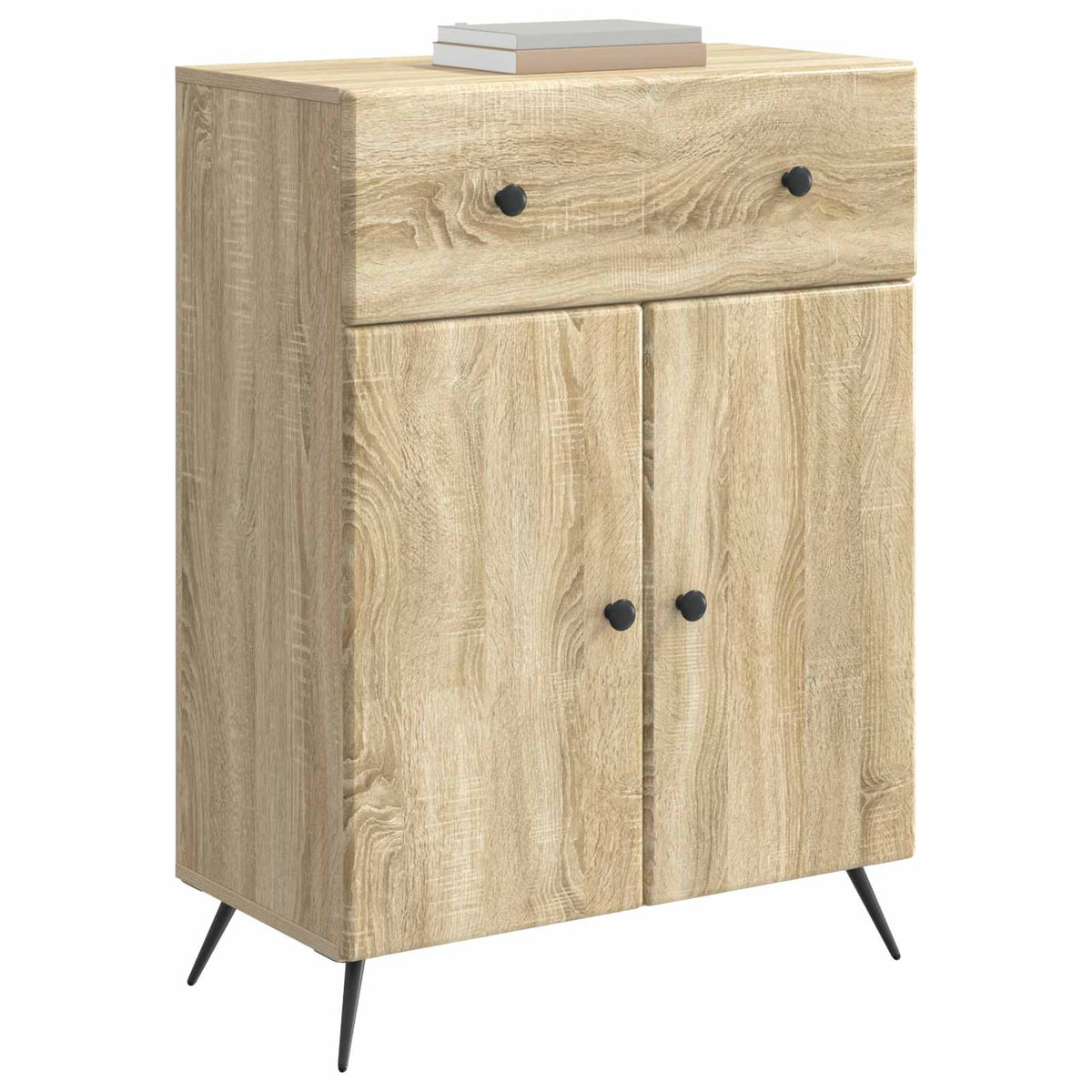 Vidaxl dressoir sonoma eiken 66 x 34,5 x 90 cm bewerkt hout
