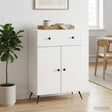 Vidaxl dressoir hoogglans wit 66 x 34,5 x 90 cm bewerkt hout
