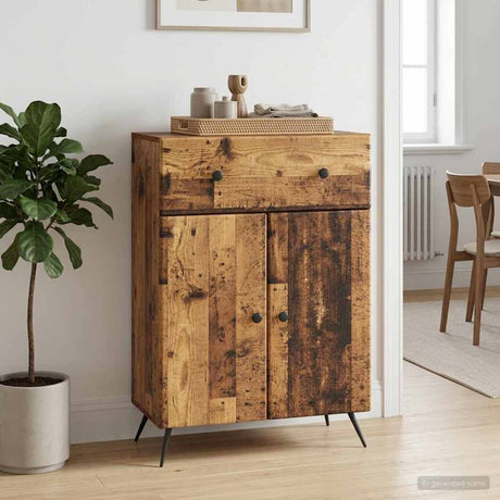 Vidaxl dressoir oud hout 66 x 34,5 x 90 cm bewerkt hout