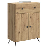 Vidaxl dressoir artisanaal eiken 66 x 34,5 x 90 cm bewerkt hout