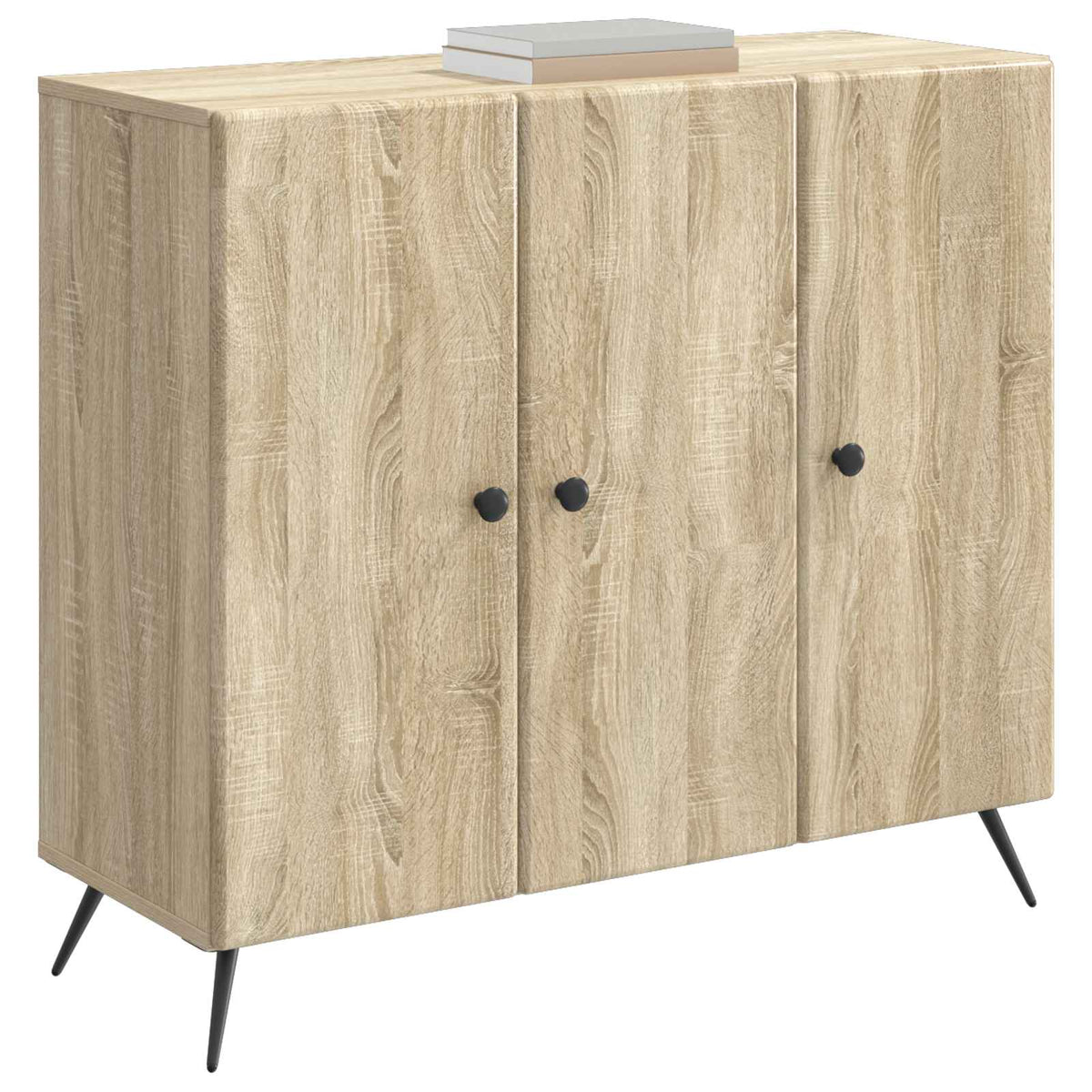 Vidaxl dressoir sonoma eiken 89 x 34,5 x 80 cm bewerkt hout